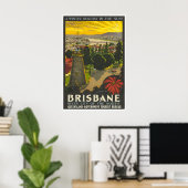 Brisbane Print Australia Travel Poster Australian ポスター (ホームオフィス)