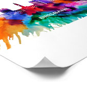 Brisbane Skyline ポスター (角)