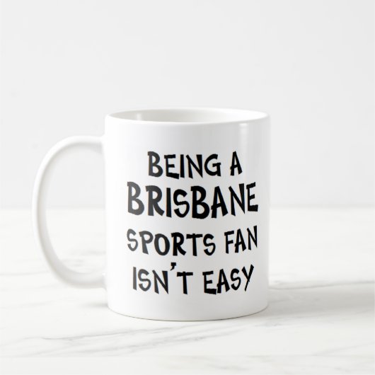 brisbane sports fan, being コーヒーマグカップ (左)