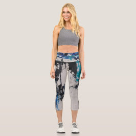 Brise Capris taille haute カプリレギンス