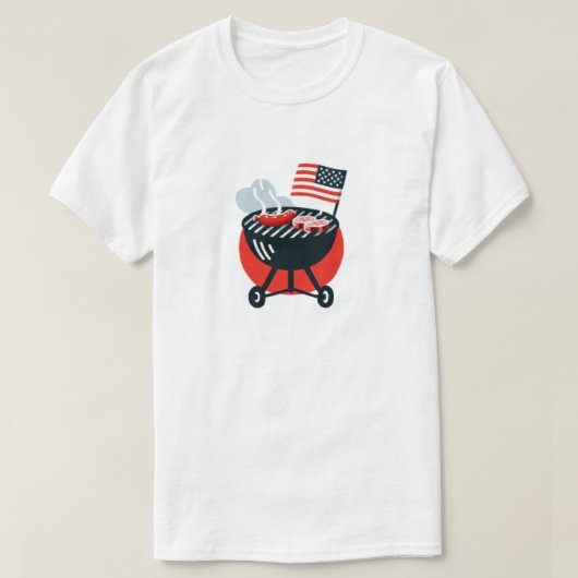 brisket butts ribs & freedom tシャツ (デザイン正面)
