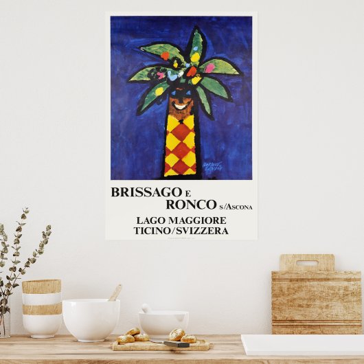 Brissago e Ronco s Ascona，スイス，旅行 ポスター (キッチン)