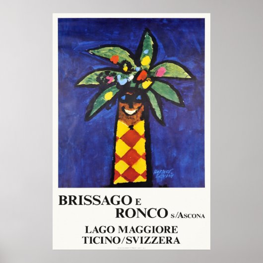 Brissago e Ronco s Ascona，スイス，旅行 ポスター (正面)