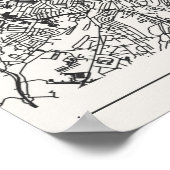 Bristol City Map Poster – Modern Minimal Urban Art ポスター (角)