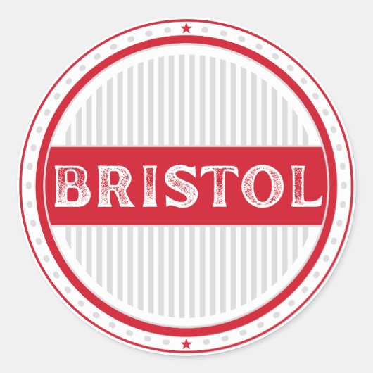 Bristol City Pride Emblem – English Identity ラウンドシール (正面)
