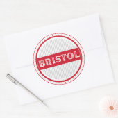 Bristol City Pride Emblem – English Identity ラウンドシール (封筒)