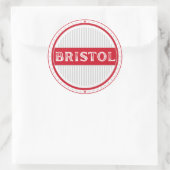 Bristol City Pride Emblem – English Identity ラウンドシール (バッグ)