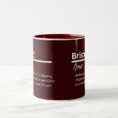 Bristol Personalized Name Coffee Mug ツートーンマグカップ (中央)