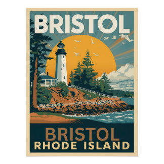 Bristol, Rhode Island, USA ポスター