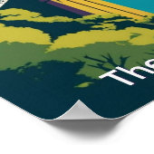  Bristol UK Clifton Suspension Bridge Retro Custom ポスター (角)