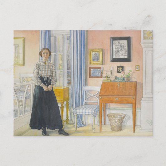 Britaがデスク書の横に ポストカード (正面)