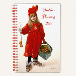 Brita as Iduna Carl Larssonヴィンテージアートクリスマス ノートブック