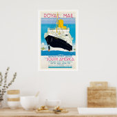 Britain's Fastest Service to South America Vintage ポスター (キッチン)