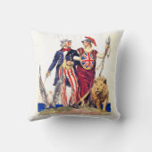 Britanniaおよび米国市民 クッション (裏面)