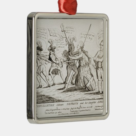 Britanniaアメリカ間の和解 メタルオーナメント (右)