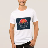 Brite-T サンセット飛行機 0018736 トライブレンドTシャツ (正面)