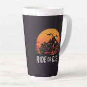 Brite-T バイク乗りは死ぬまで 0019613 カフェラテマグ (右アングル)
