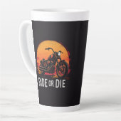 Brite-T バイク乗りは死ぬまで 0019613 カフェラテマグ (左アングル)