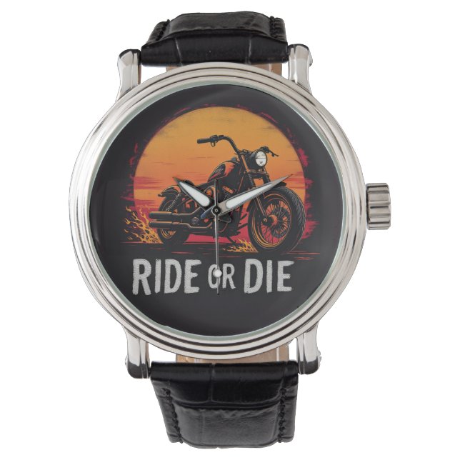 Brite-T バイク乗りは死ぬまで 0019613 腕時計 (正面)