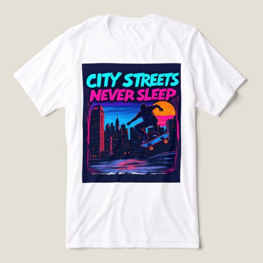 Brite-T Ciry Streets Never Sleep 0019036 トライブレンドTシャツ (デザイン正面)