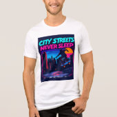 Brite-T Ciry Streets Never Sleep 0019036 トライブレンドTシャツ (正面)