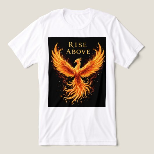 Brite-T Fire Bird Rise Above 0019595 トライブレンドTシャツ (デザイン正面)