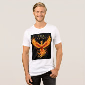 Brite-T Fire Bird Rise Above 0019595 トライブレンドTシャツ (正面全面)