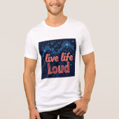 Brite-T Live Life Loud 0018992 トライブレンドTシャツ (正面)
