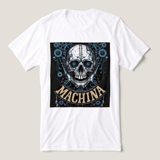 Brite-T Machina Skull 0018991 トライブレンドTシャツ (デザイン正面)