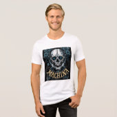 Brite-T Machina Skull 0018991 トライブレンドTシャツ (正面全面)
