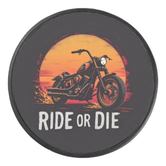 Brite-T Motorcycle Ride or Die 0019613 アイスホッケーパック (正面)