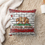 Brited California国旗 – 装飾用クッション クッション (ブランケット)