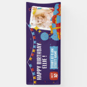 Brithdayパーティーの横向きバナー 横断幕 (縦)