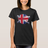 British Baseball Sport United Kingdom Baseball Tea Tシャツ (正面)