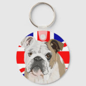 British Bulldog with Union Jack キーホルダー (裏面)