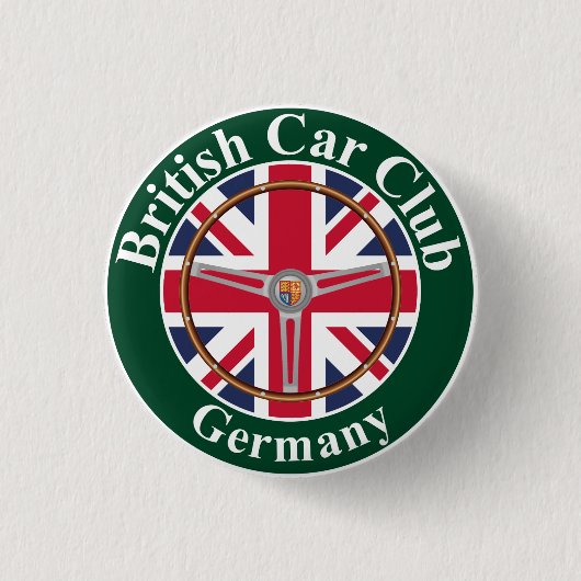 British Car Club Button 缶バッジ (正面)