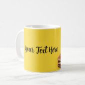 British Cat on a stack of books Serving Tray コーヒーマグカップ (正面左)