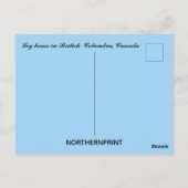 British Columbia Canadaにログイン ポストカード (裏面)