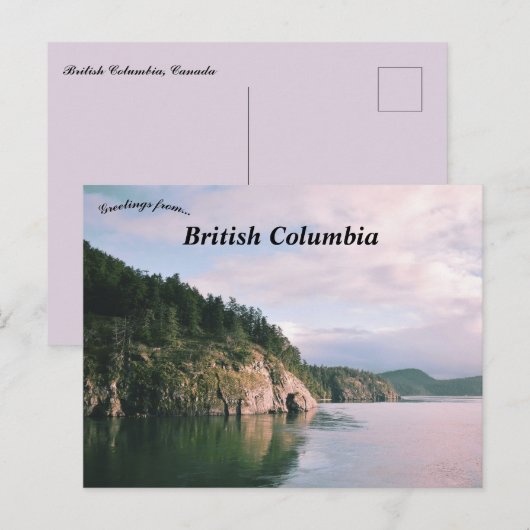 British Columbia Canada Landscape ポストカード (正面/裏面)