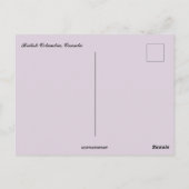 British Columbia Canada Landscape ポストカード (裏面)