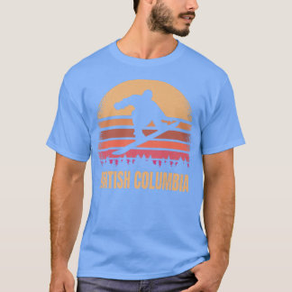 British Columbia Canada Snowboarding Outdoor Vinta Tシャツ
