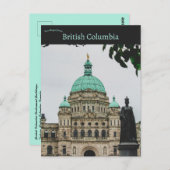 British Columbia Parliament Buildings Canada ポストカード (正面/裏面)