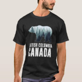 British Columbia Vancouver Canada Bear Green Fores Tシャツ (正面)