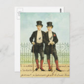 British Dandy Boys in Tops and Tails ポストカード (正面/裏面)