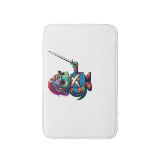 British Dragoon Defender Halloween's Regal Reptile バスマット (正面縦)