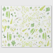 British Ferns in Victorian Drawings Wrapping Paper ラッピングペーパー (フラット)