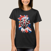 British Flag Christmas Uk English Premium  Tシャツ (正面)
