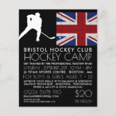 British Flag, Hockey Player, Camp Advertising チラシ (正面)