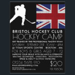 British Flag, Hockey Player, Camp Advertising チラシ<br><div class="desc">British Flag, Hockey Player, Camp Advertising Flyers By The Business Card Store.</div>
