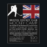 British Flag, Hockey Player, Camp Advertising チラシ<br><div class="desc">British Flag,  Hockey Player,  Camp Advertising Flyers By The Business Card Store.</div>